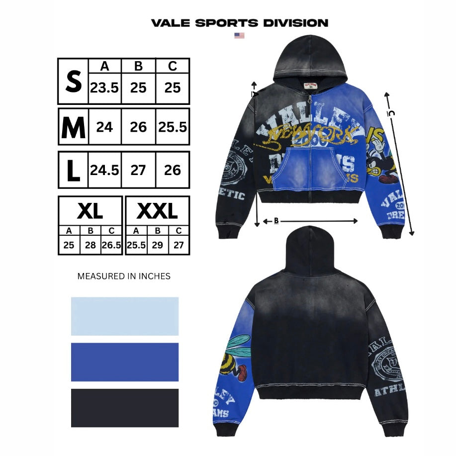 Vale Bipolar Star Zip Hoodie