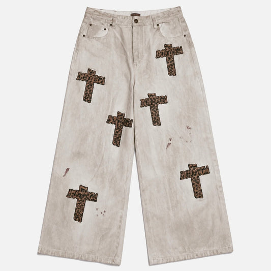 Bottega Desires Dirty White Holy Grail Denim Pants 1/100