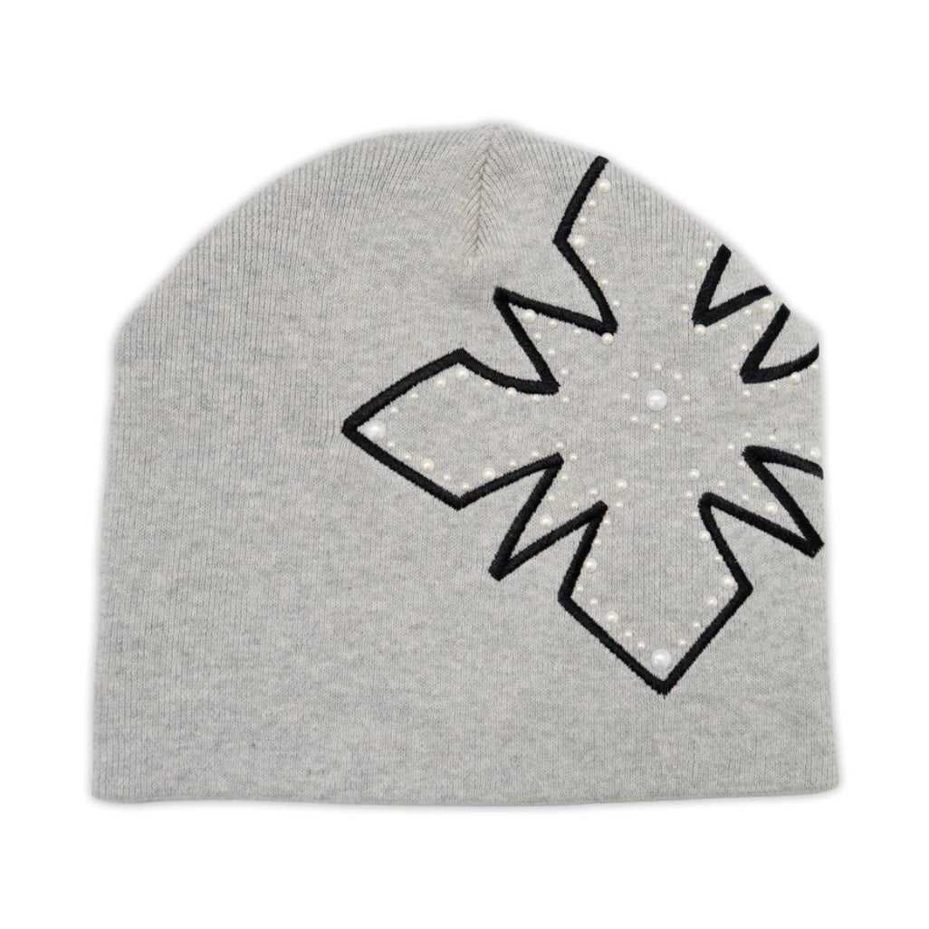 We Are Righteous Grey Pearl Logo Beanie