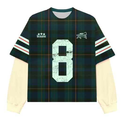 Bravest Studios Green Plaid Thermal Long Sleeve