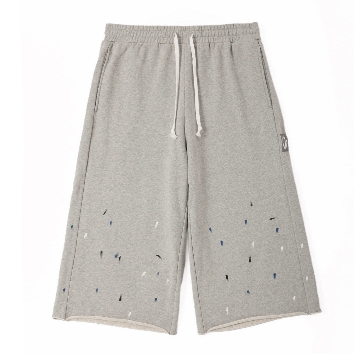 AZVA Grey Paint Splatter Shorts
