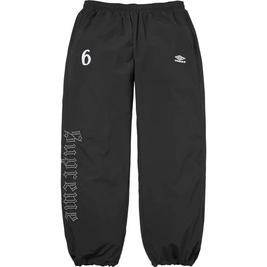 Supreme Umbro Black Rhinestone Track Pants
