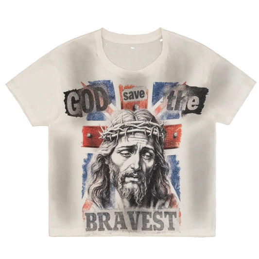 Bravest Studios White Union Vintage T-Shirt