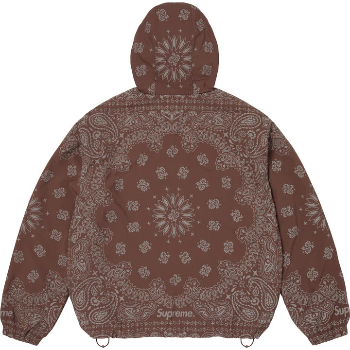 Supreme Brown Reflective Bandana Anorak Jacket