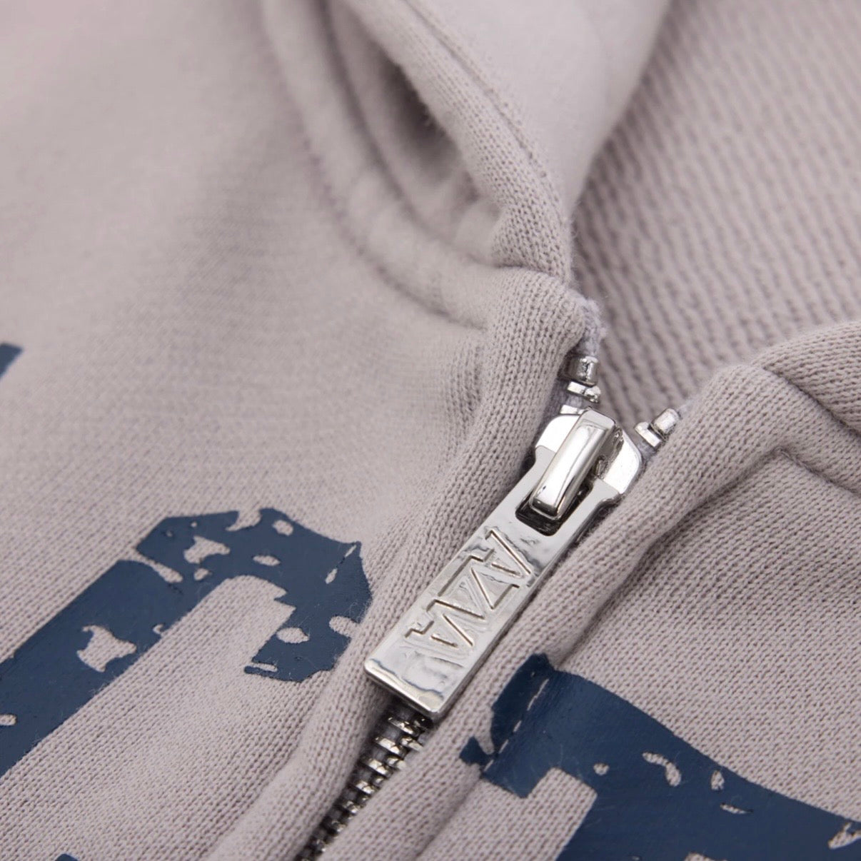 AZVA Bone Crystal Valley Zip Hoodie