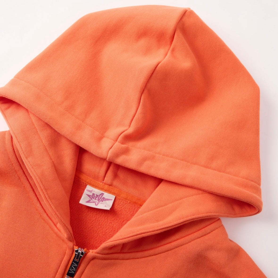 AZVA Orange Crystal Cactus Zip Hoodie