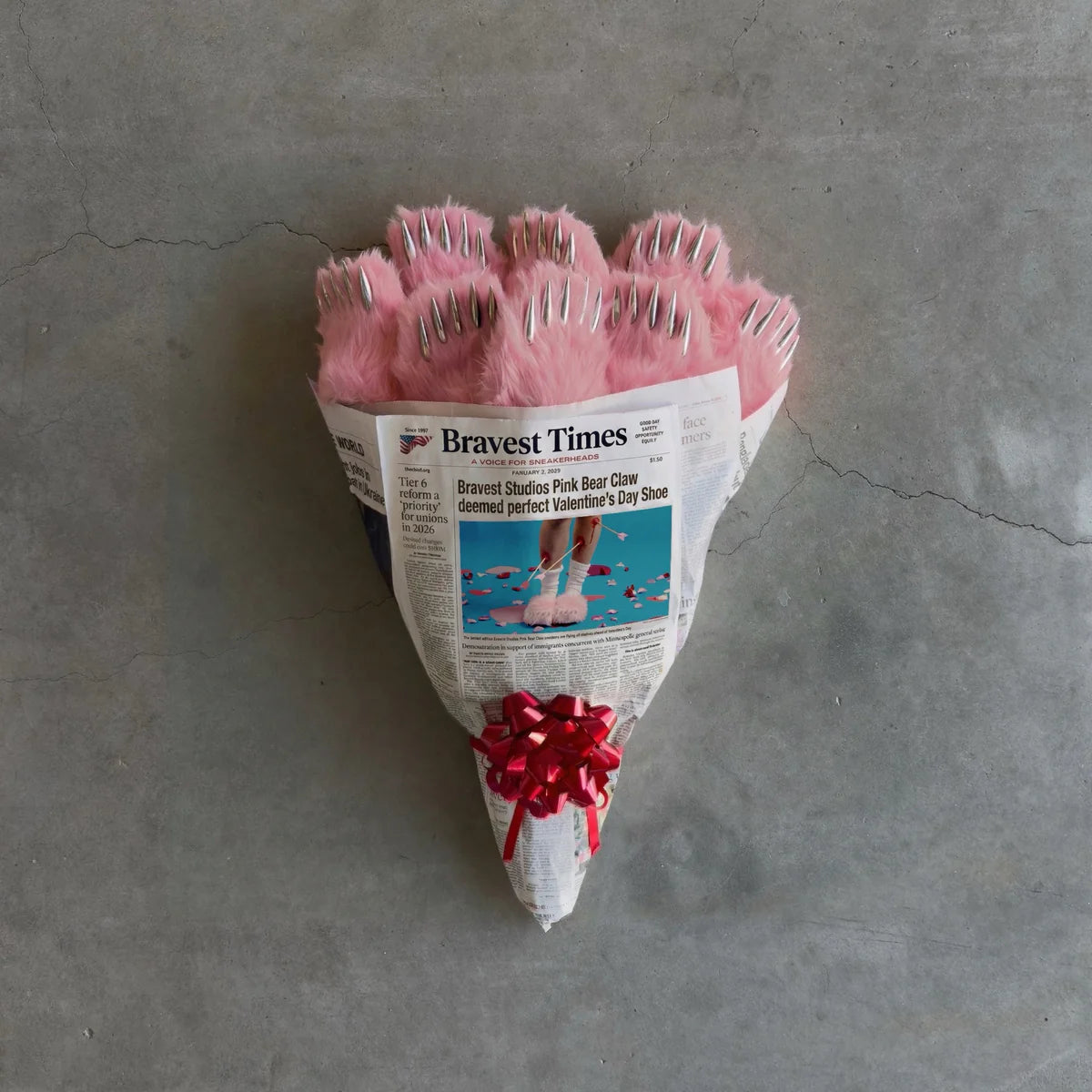 Bravest Studios Pink Bear Claw Mule