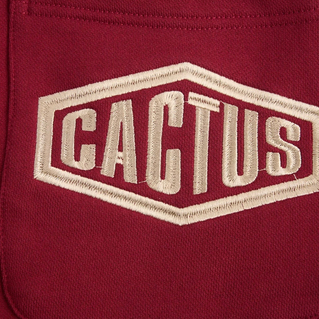 AZVA Maroon Crystal Cactus Shorts