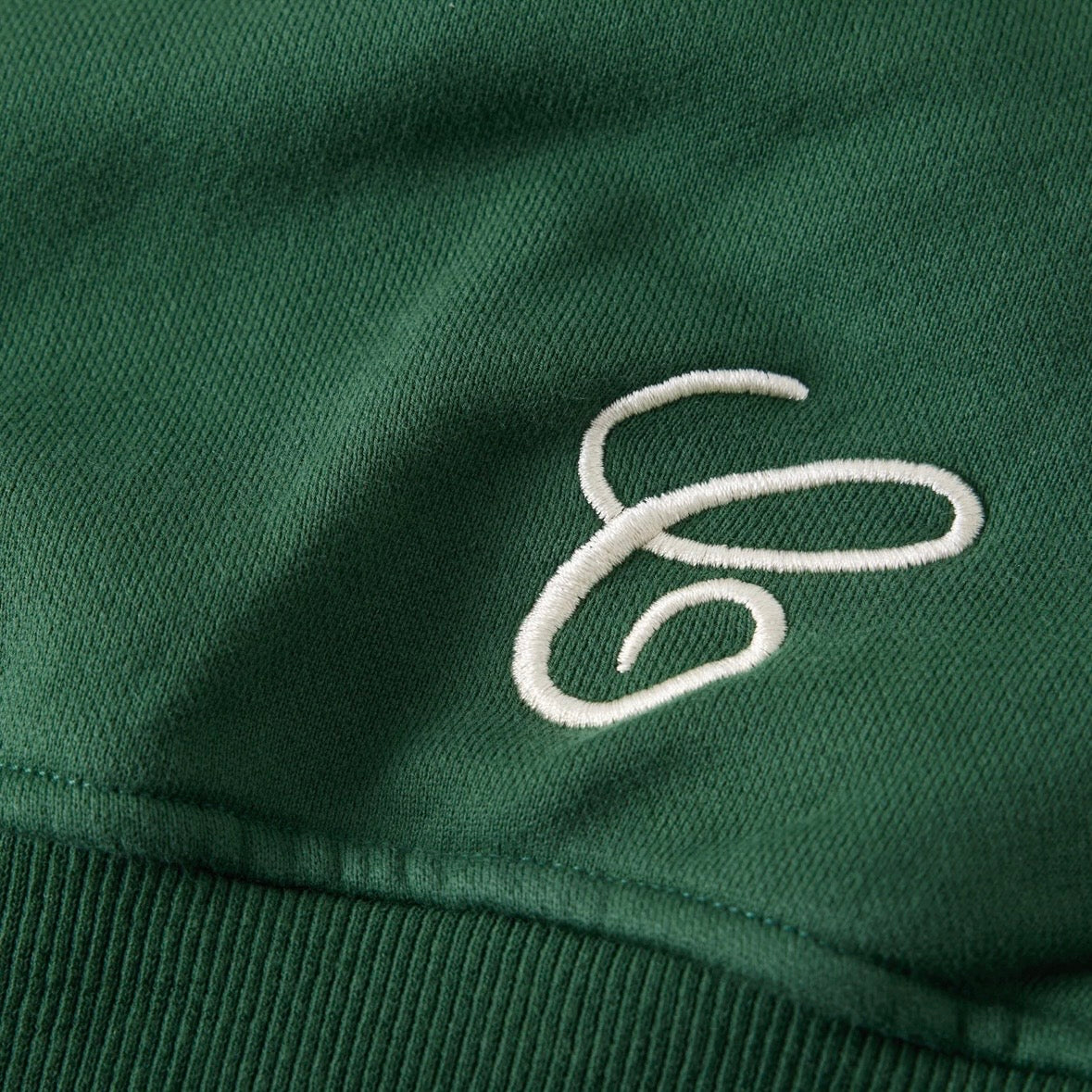 AZVA Green Hidden Crystal Zip Hoodie