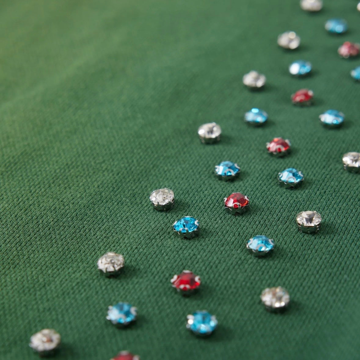 AZVA Green Hidden Crystal Sweatpants