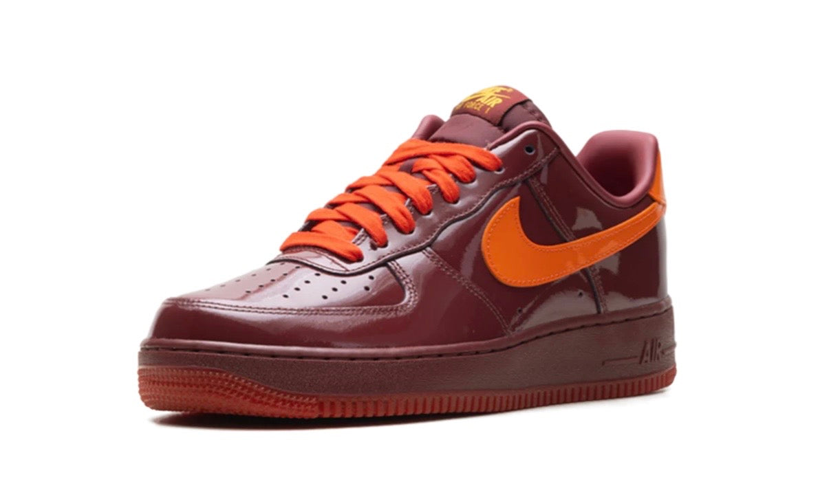 Nike Air Force 1 Patent Leather Team Red Safety Orange