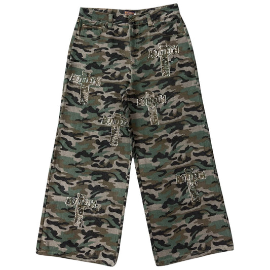 Bottega Desires Holy Grail Denim Camo Pants