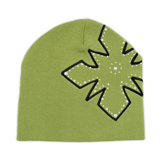 We Are Righteous Green Pearl Logo Beanie