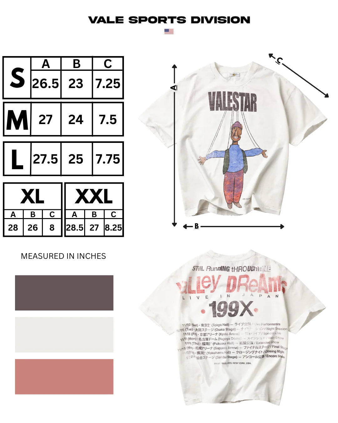 Vale White Valestar T-Shirt