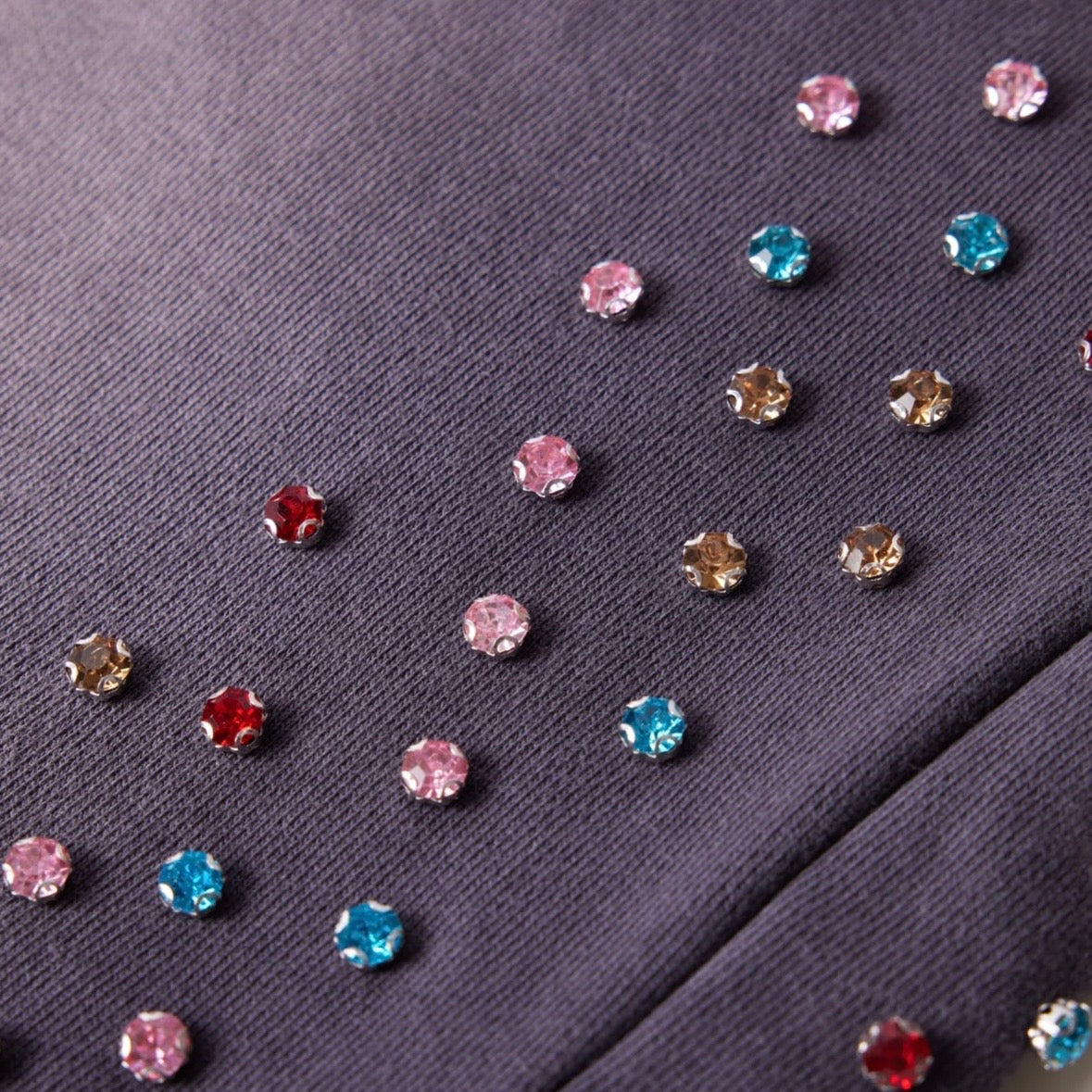 AZVA Vintage Black Crystal Cactus Sweatpants