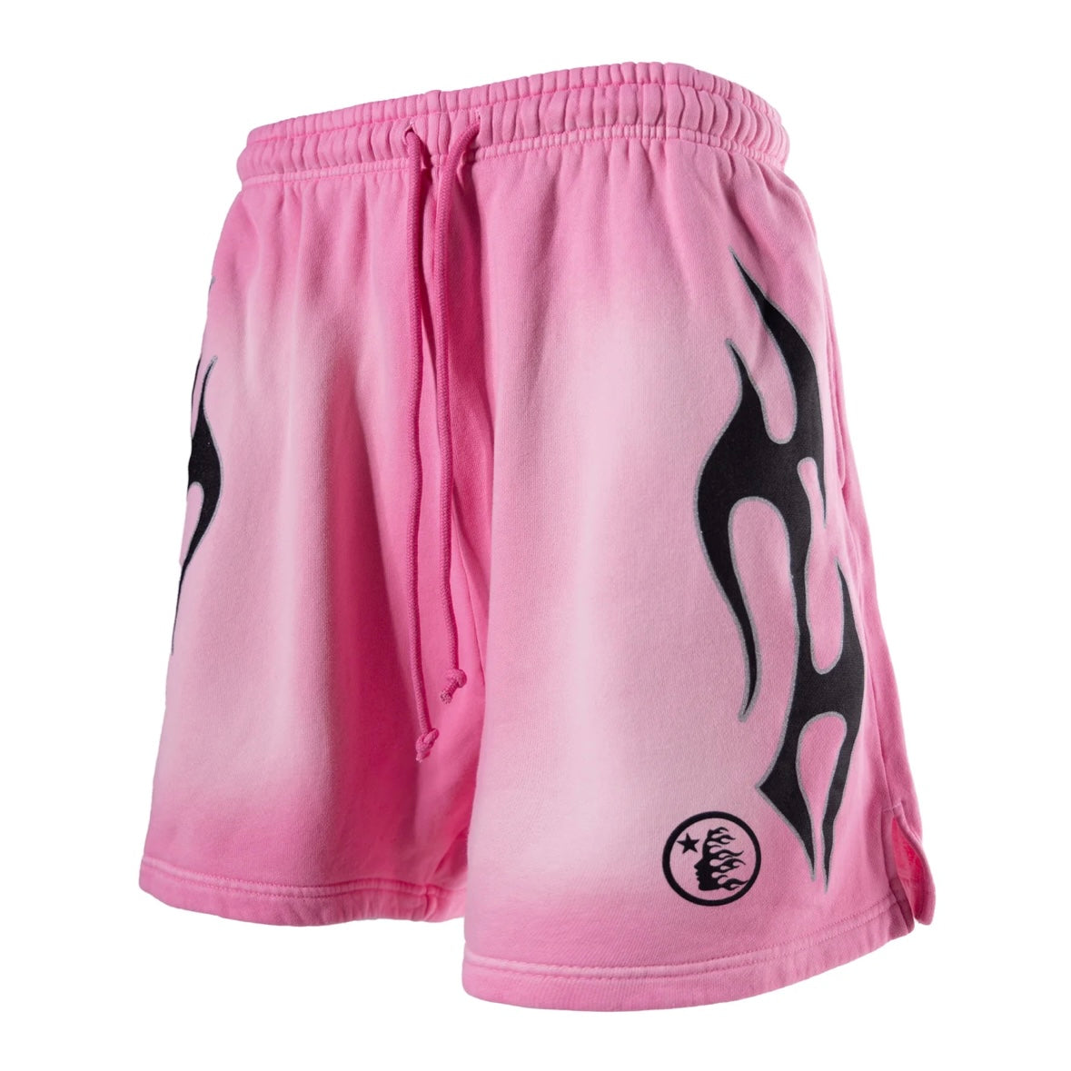 Hellstar Pink Black Flame Shorts