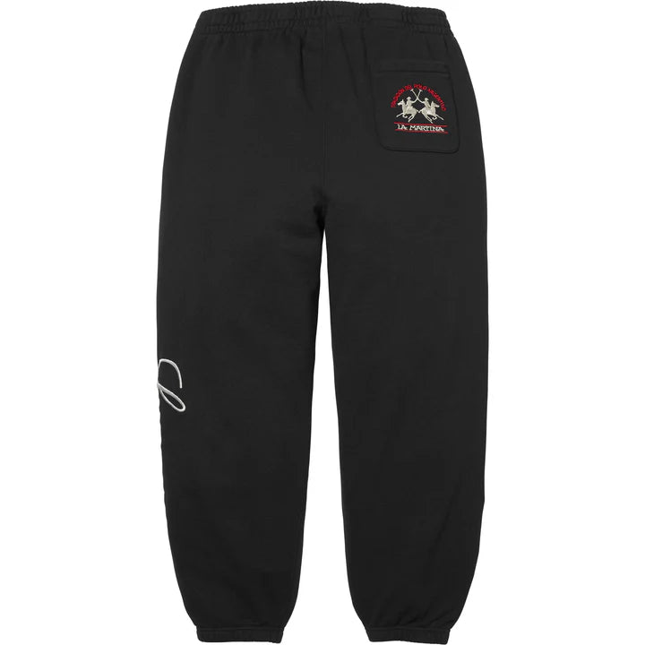 Supreme Jacob & Co La Martina Black Sweatpants