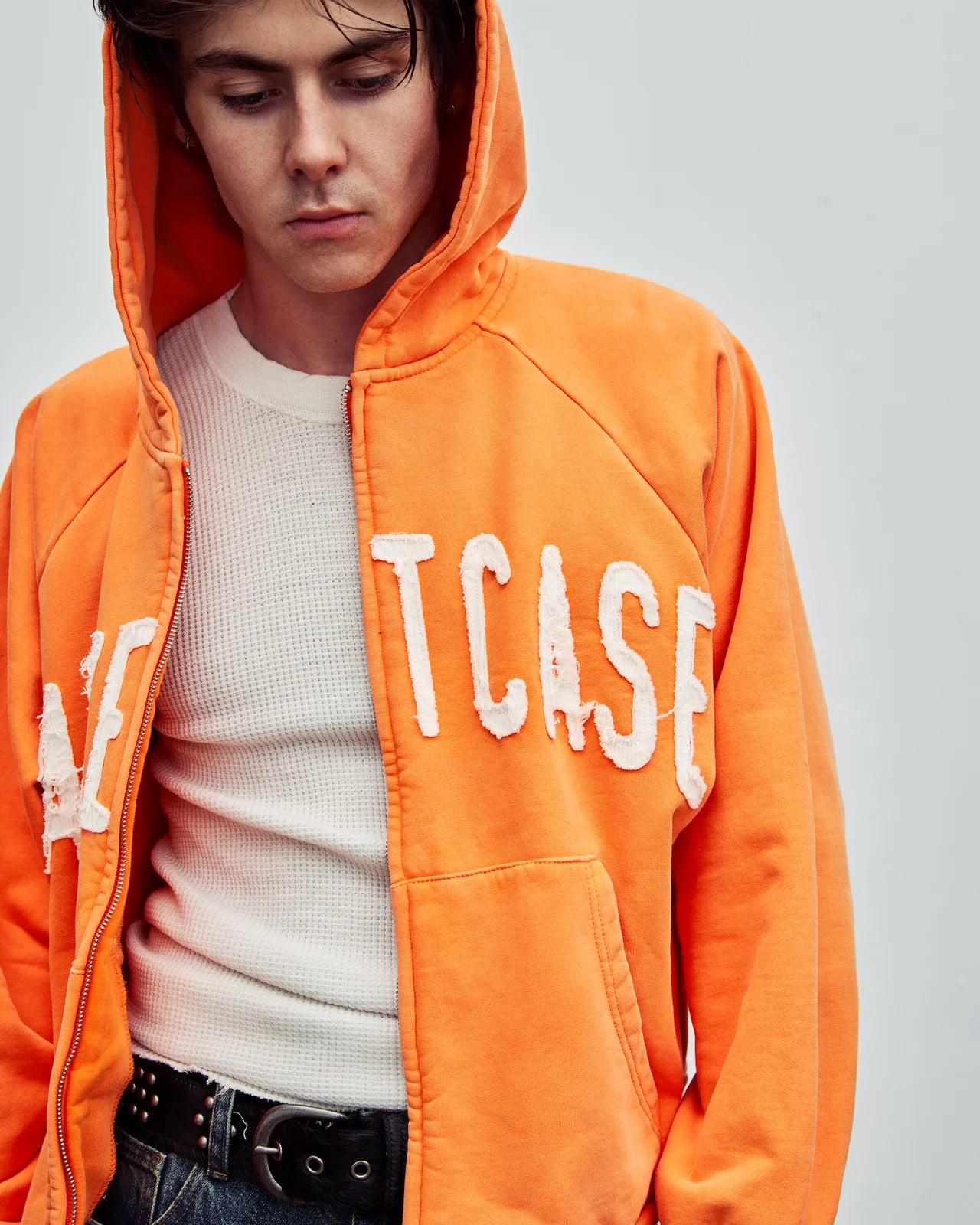 Basketcase Gallery Orange Dweller Zip Hoodie