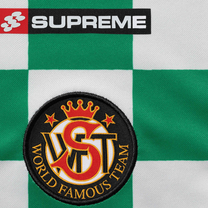 Supreme Green Camo Checkerboard Soccer Jersey