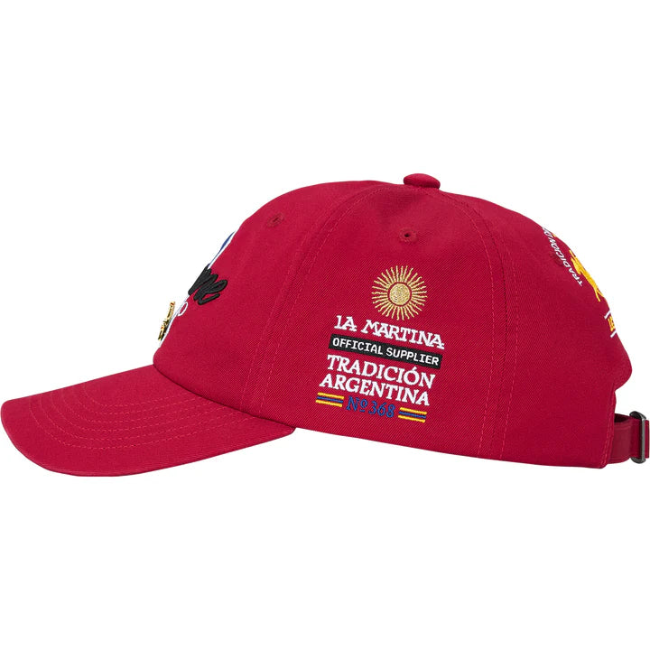 Supreme Jacob & Co La Martina Red 6-Panel Hat