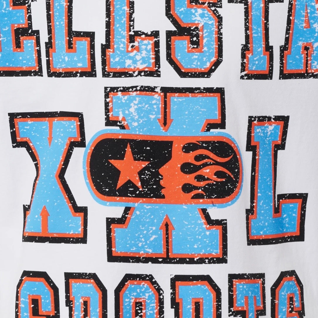 Hellstar White Big Print HS Sports T-Shirt