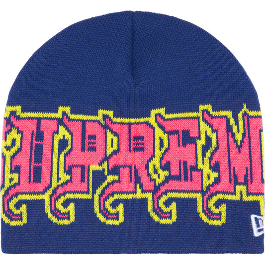 Supreme New Era Navy Outline Beanie