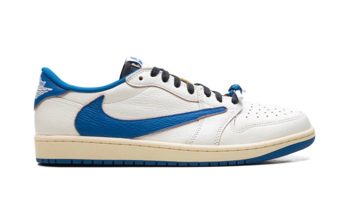 Travis Scott Jordan 1 Low Fragment Sail Military Blue