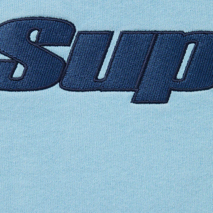 Supreme Light Blue Overlock Hoodie
