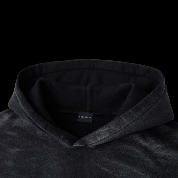 GV Gallery Mateo Hoodie, close-up of the hood and neck label