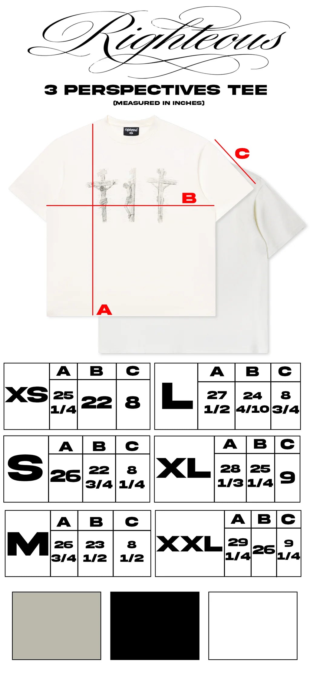 We Are Righteous Lil Tony 3 Perspectives T-Shirt