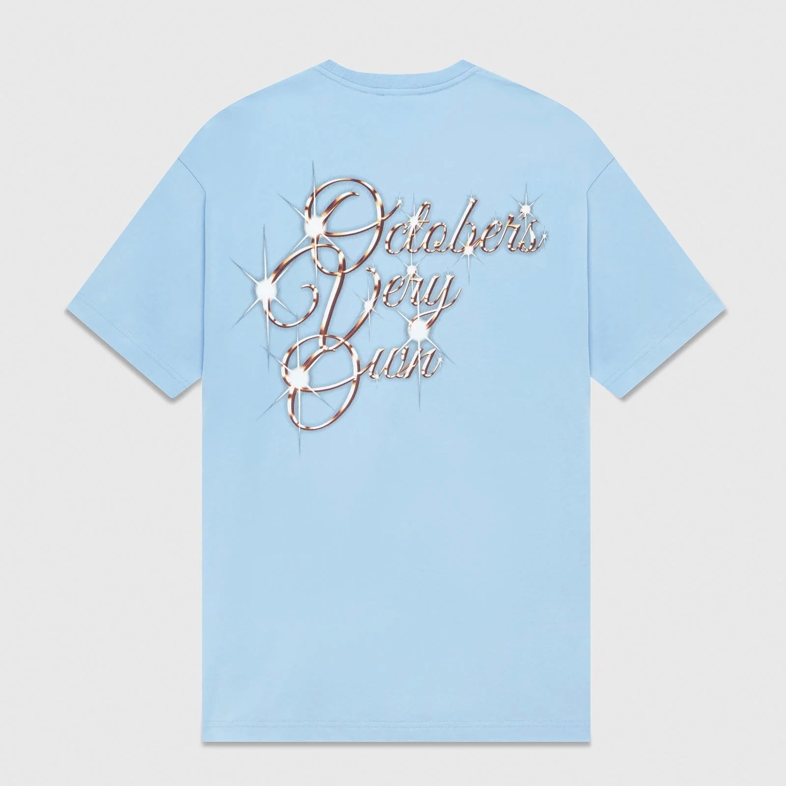 OVO Baby Blue Bling T-Shirt Back View