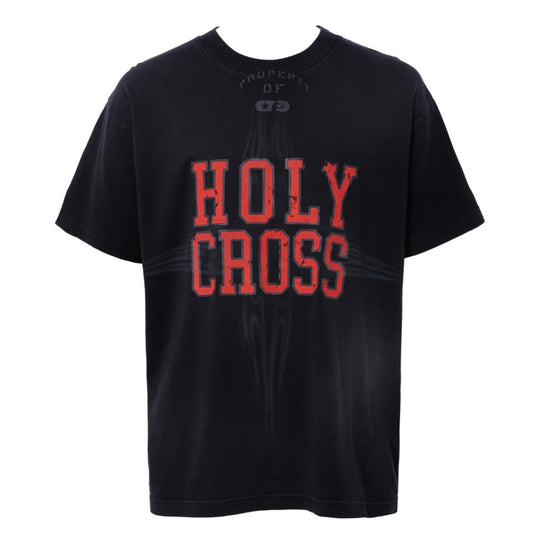 Hellstar Heather Grey Holy Cross T-Shirt