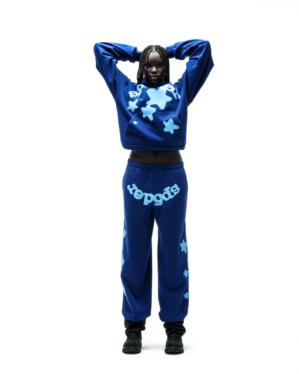 Sp5der Navy Beluga Sweatpants