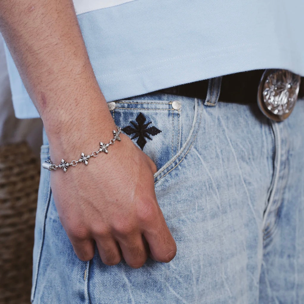 We Are Righteous Silver Link Bracelet