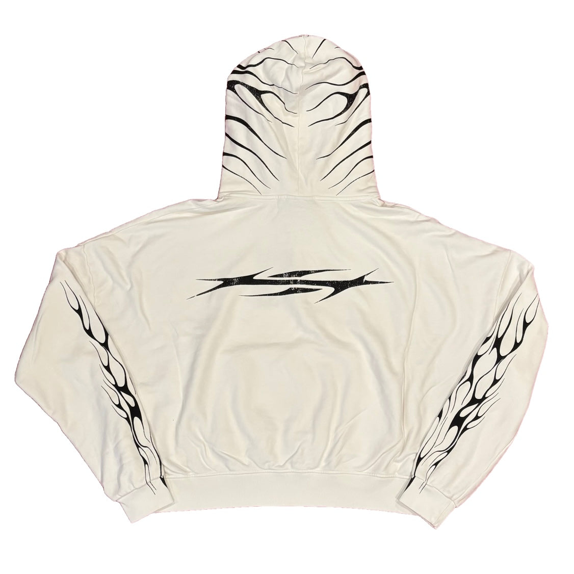 Hellstar White Tribal Flame Hoodie ComplexCon Exclusive
