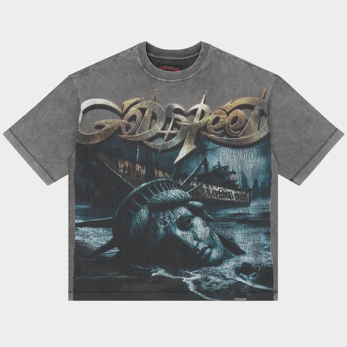 Godspeed Grey Liberty Ruins T-Shirt