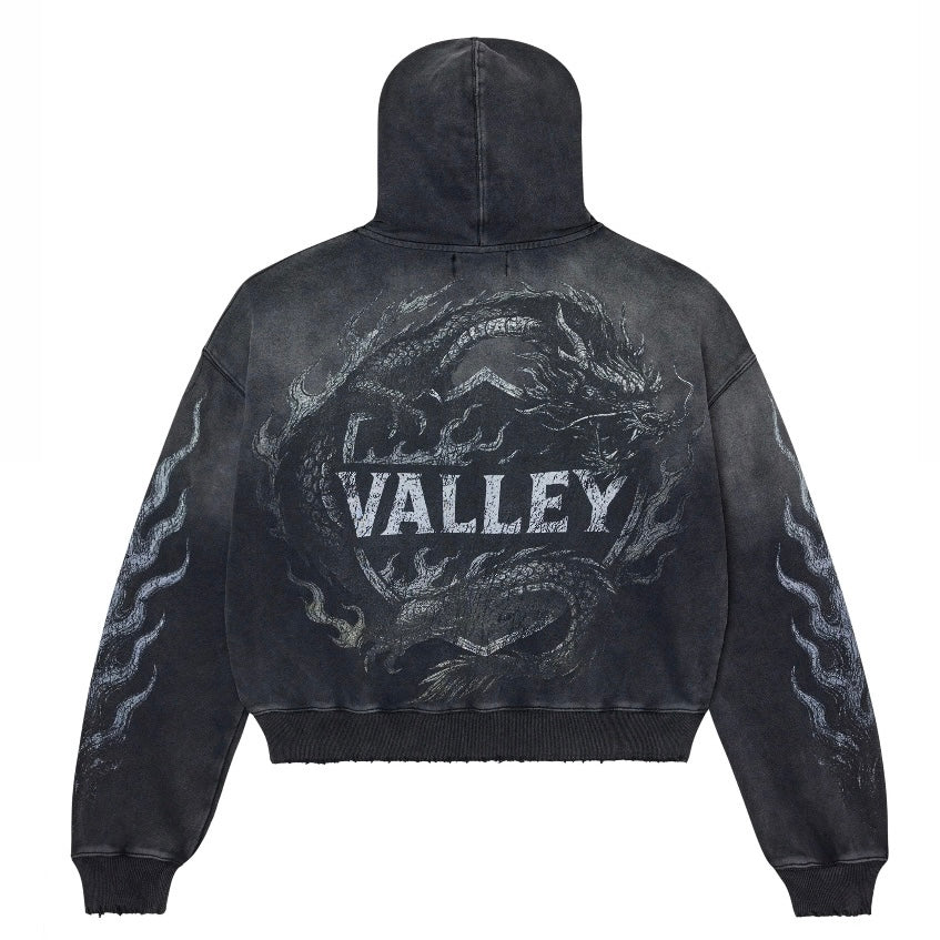 Vale Black Mono Serpent Hoodie