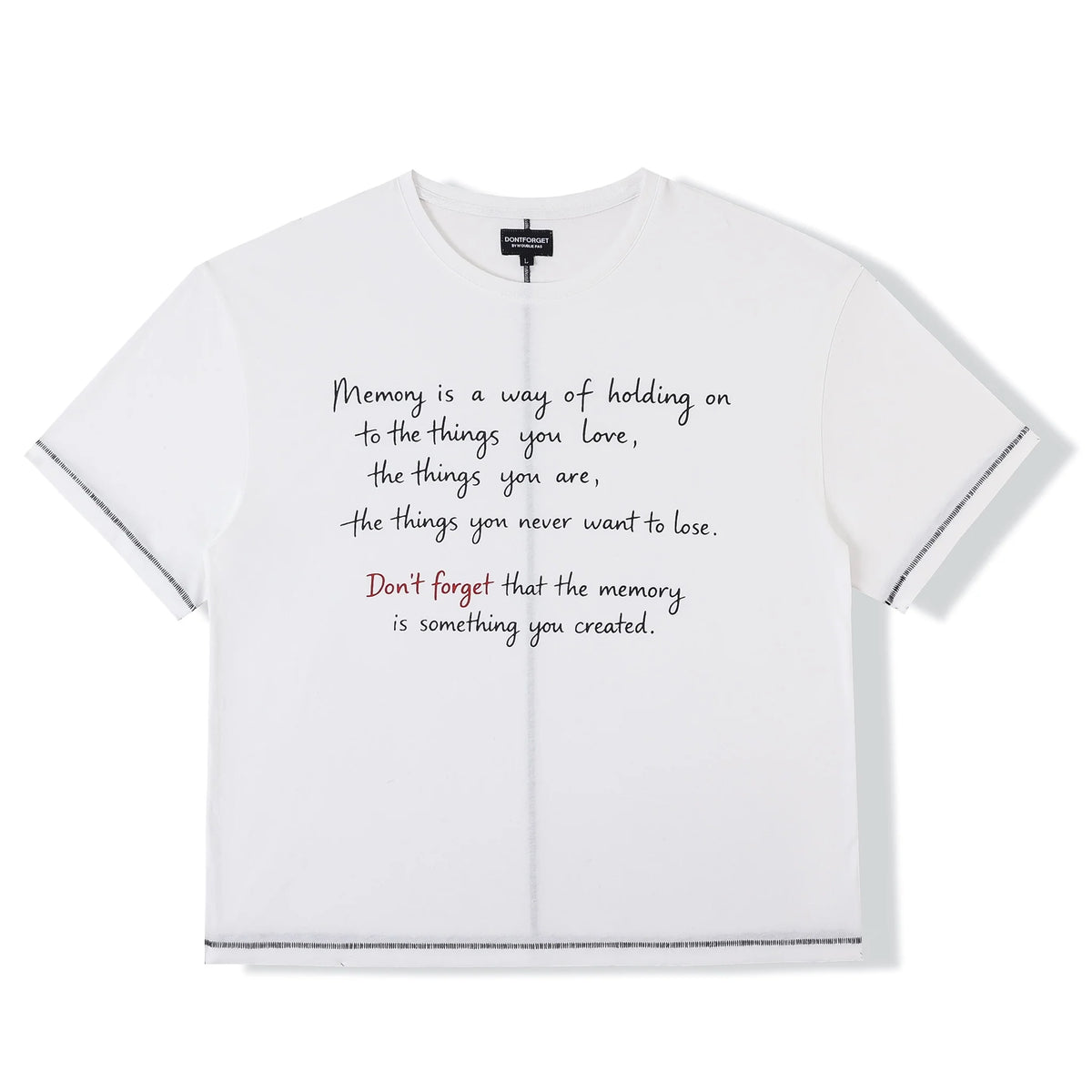 N'oublie Pas White Keepsake T-Shirt