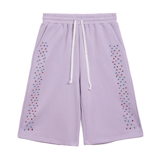 AZVA Lavender Crystal Cactus Shorts