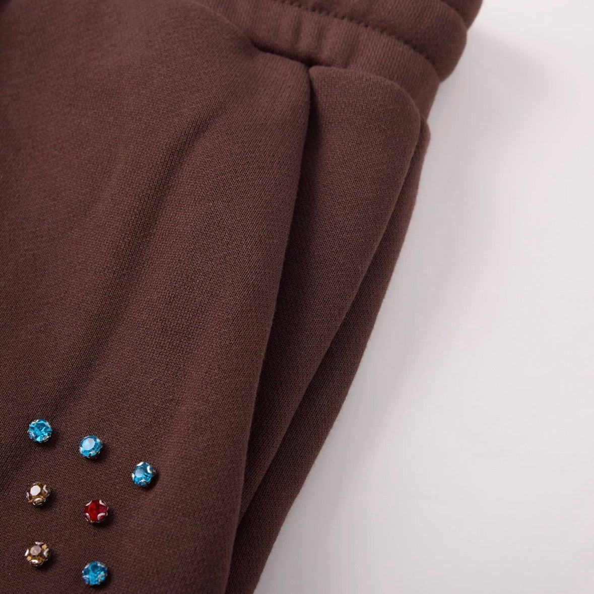AZVA Brown Crystal Cactus Sweatpants