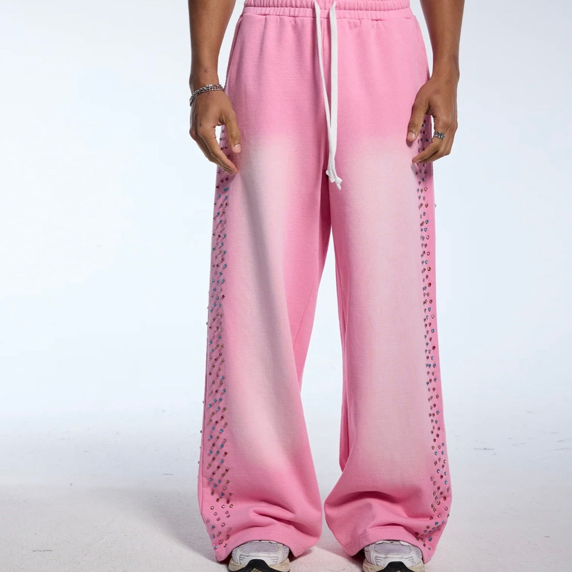 AZVA Pink Crystal Cactus Sweatpants