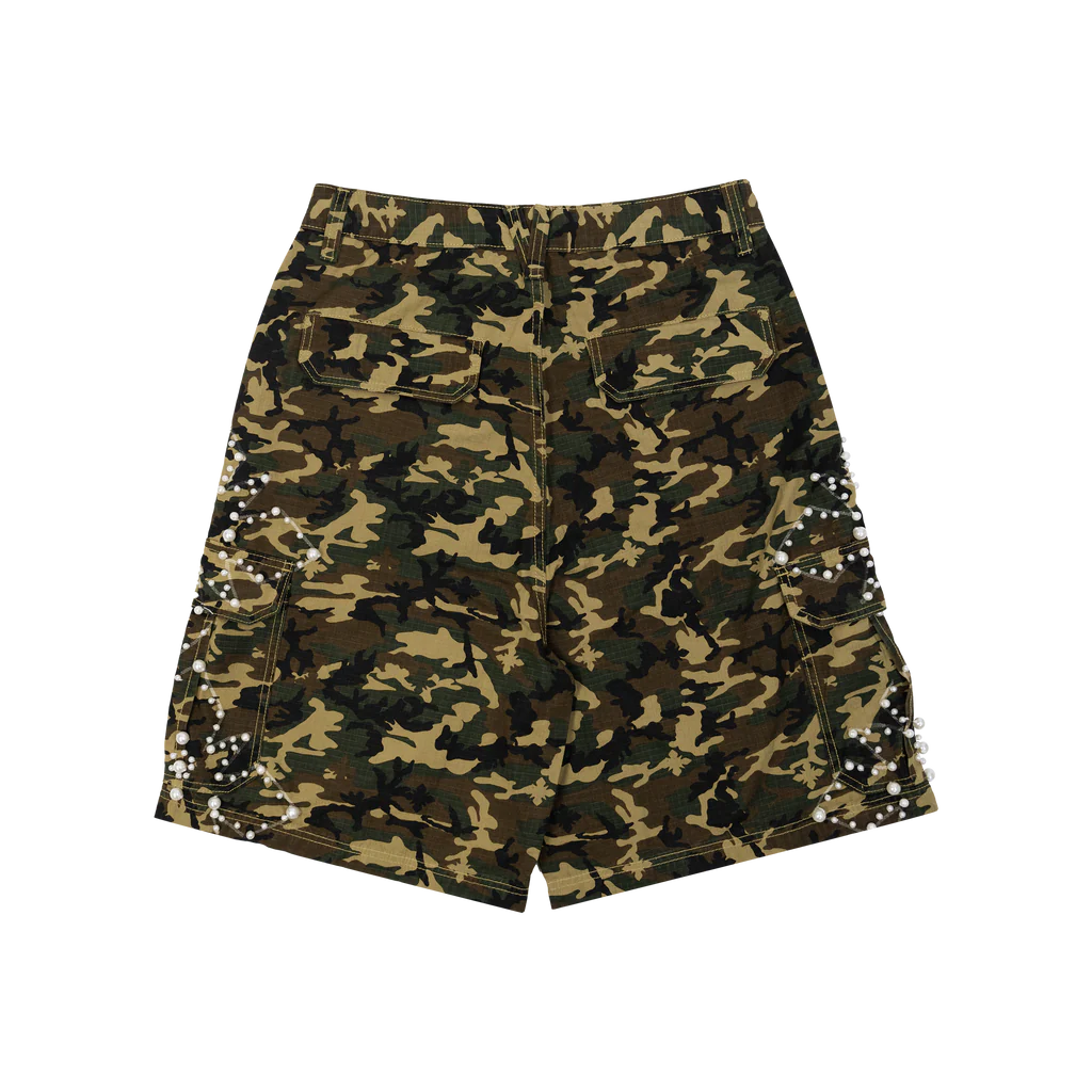 We Are Righteous Brown Camo Pearl Cargo Shorts