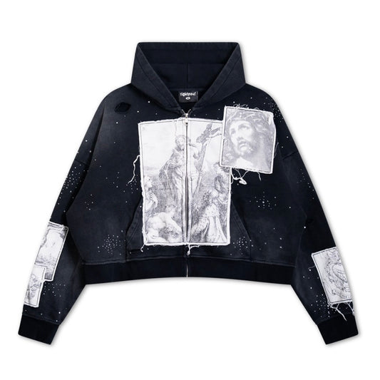 We Are Righteous Divine Canvas Zip Hoodie