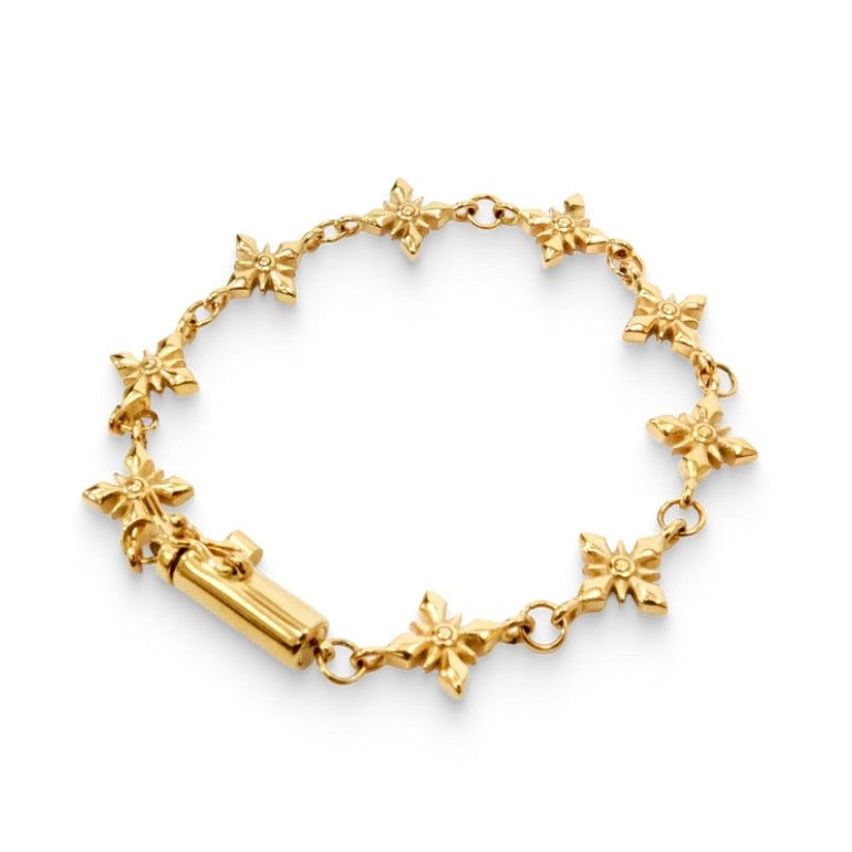 We Are Righteous Gold Link Bracelet