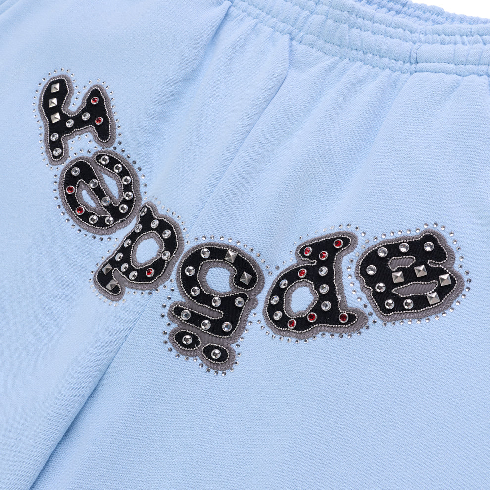 Sp5der Rock Blue Mixed Stone OG Logo Sweatpants