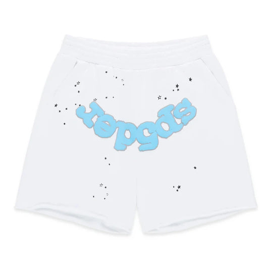 Sp5der White OG Logo Sweatshorts