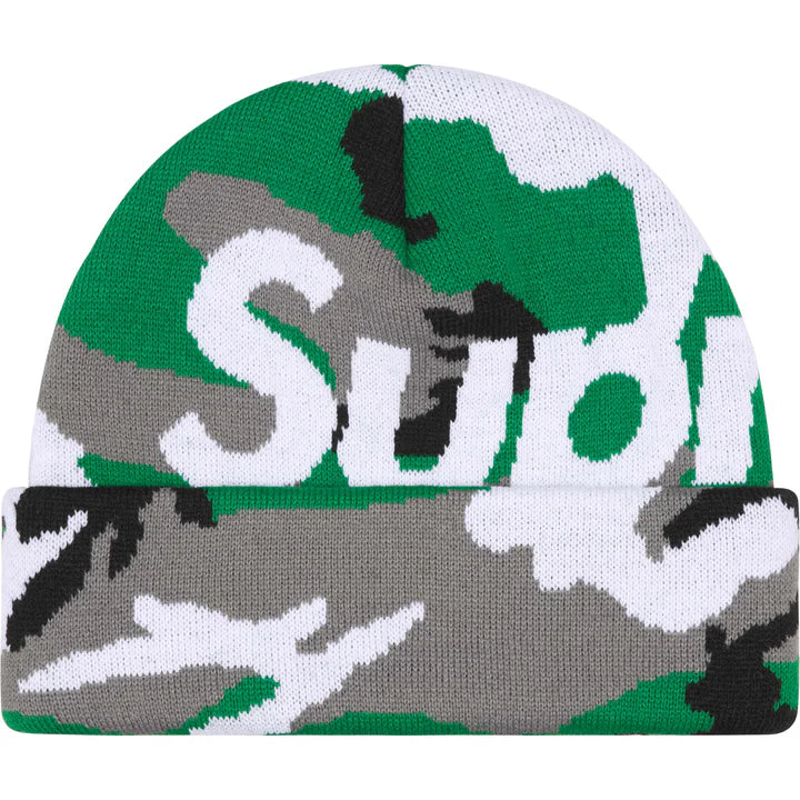 Supreme Green Camo Big Logo Beanie