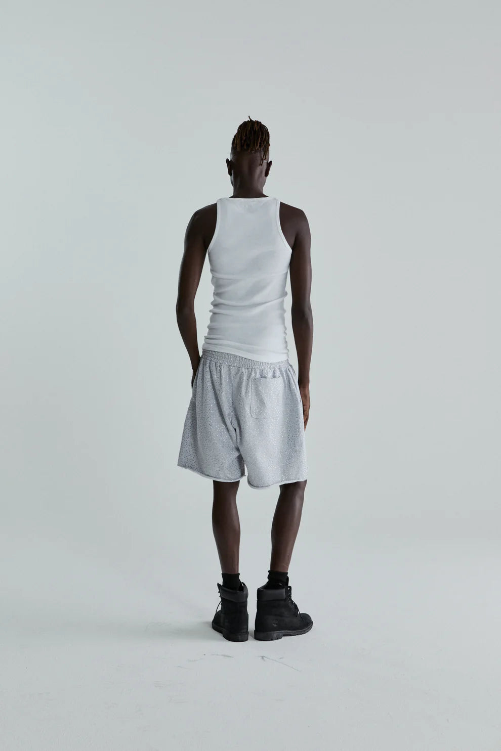 Sp5der Heather Grey VVS Shorts