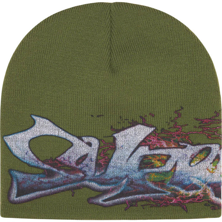 Supreme Olive Tag Beanie