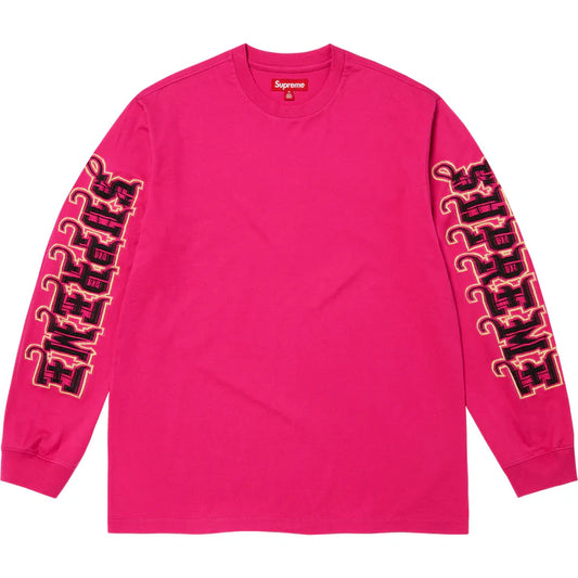 Supreme Fuchsia Intarsia Long Sleeve